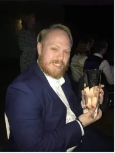 Tony Sayers, Student media award winner 2022 Best DJ of the Year Award, Aviva Stadium, Dublin.